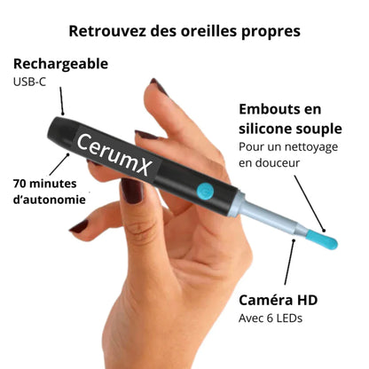 SerumX VisionEar HD – Lave-oreille avec Caméra HD pour un Nettoyage Précis et Sécurisé